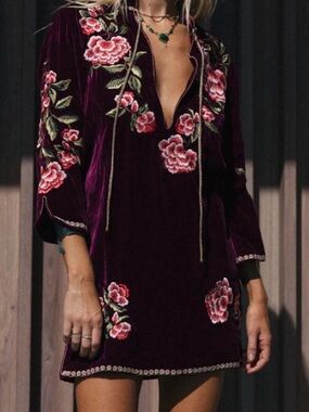 Chasing Unicorns Rolling Stones Velvet Tunic